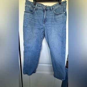 Madewell Women's PETITE Curvy 90s Straight Leg Jeans